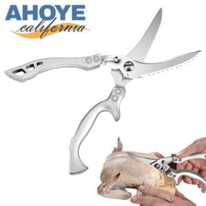 【Ahoye】加厚不鏽鋼雞骨剪刀 (料理剪刀 料理剪 食物剪 雞骨剪 萬用剪)