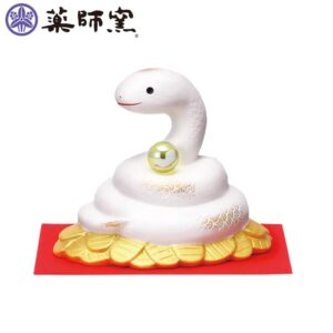 日本-藥師窯 招福干支系列 錦彩招福蛇（金運來福）
