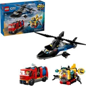 樂高LEGO 城市系列 - 60462 直升機、消防車和潛水艇套裝