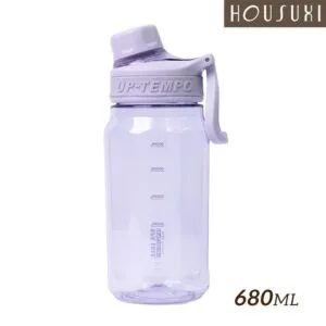 【HOUSUXI舒希】TRITAN 運動直飲水瓶 680ml (四色任選) 淺紫