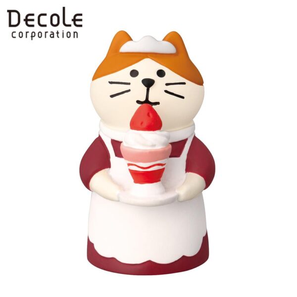 【DECOLE】concombre 甜點店  服務生貓 草莓聖代