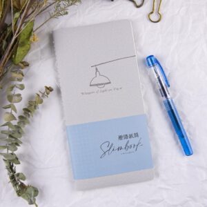 【conifer綠的事務】燈語紙間系列 車線筆記本  方格-霧霜灰