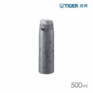 TIGER虎牌 輕量彈蓋雙層不鏽鋼保溫瓶500ml(MCT-A501) 犀牛