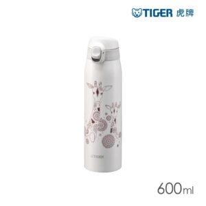 TIGER虎牌 輕量彈蓋雙層不鏽鋼保溫瓶600ml(MCT-A601) 長頸鹿