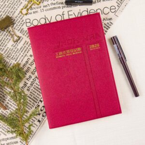 【conifer綠的事務】2026-25K線裝支票登記簿 會計專用  棗