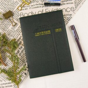 【conifer綠的事務】2026-25K線裝支票登記簿 會計專用  黑