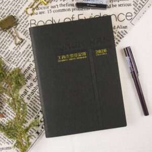 【conifer綠的事務】2026-25K活頁支票登記簿 會計專用  黑