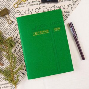 【conifer綠的事務】2026-25K活頁支票登記簿 會計專用  綠