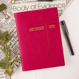 【conifer綠的事務】2026-25K活頁支票登記簿 會計專用  棗