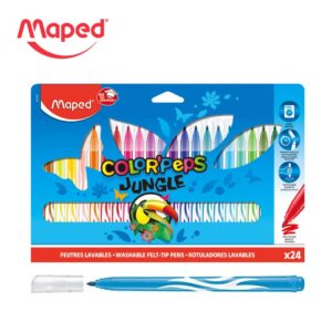 【Maped】學用細頭彩色筆24色