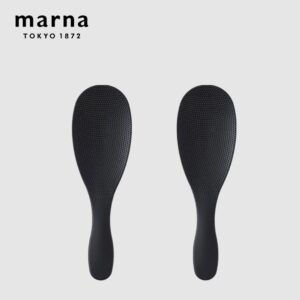 【日本Marna】日本製 極系列 極致薄型不沾黏加長款飯匙2入組(原廠總代理) 黑色2入