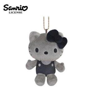 【日本正版授權】凱蒂貓 經典系列 玩偶吊飾 吊飾 娃娃/絨毛玩偶 Hello Kitty - 黑衣款