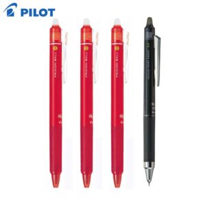 (限量買3送1)PILOT 按鍵魔擦筆0.5  紅