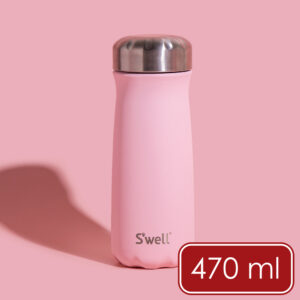 《S’well》Traveler不鏽鋼保溫瓶(櫻花粉470ml) | 保溫杯 保冷保冰杯 水壺 環保杯 便攜杯 咖啡杯 隨行杯