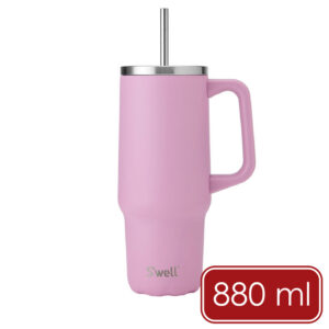 《S’well》Tumbler不鏽鋼吸管保溫隨行杯(泡泡糖粉880ml) | 冰壩杯 冰霸杯 吸管隨手杯 保冷保冰杯 水壺 環保杯 保溫瓶 咖啡杯 車載杯 便攜杯