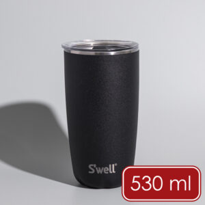 《S’well》Tumbler不鏽鋼滑蓋保溫杯(曜石黑530ml) | 保溫杯 保冷保冰杯 推蓋直飲杯 環保杯 便攜杯 咖啡杯 隨行杯