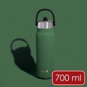 《S’well》Explorer不鏽鋼吸管保溫瓶(軍綠700ml) | 保溫杯 保冷保冰杯 運動水壺 手搖飲 環保杯 便攜杯 咖啡杯 隨行杯 手提提把