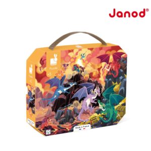 【Janod】厚片拼圖-噴火龍大戰 54 PCS