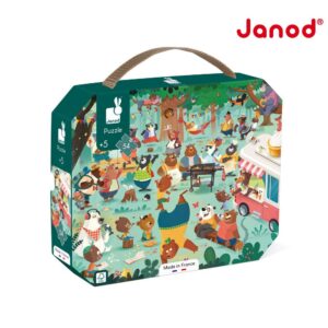 【Janod】厚片拼圖-熊的家族 54pcs