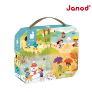 【Janod】厚片拼圖-四季 36pcs