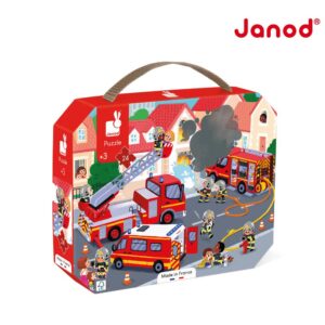 【Janod】厚片拼圖- 救火時間 24pcs