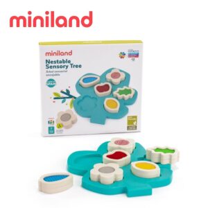 【miniland】ECO多紋理&形色感官樹6入組