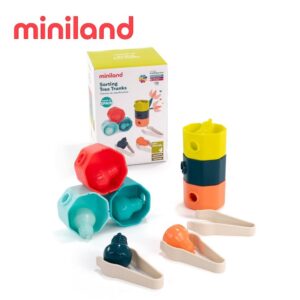 【miniland】ECO果實樹幹夾夾配對堆疊組