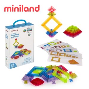 【miniland】透光堆疊金字塔25件組