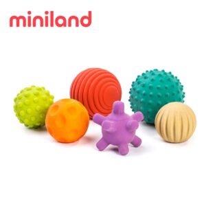【miniland】ECO天然感官球組6入(可咬)