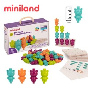 【miniland】ECO彩虹熊分類排序訓練64入