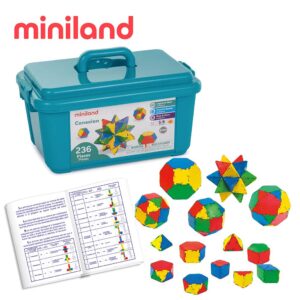 【miniland】創意啟蒙智慧片236件組(含收納盒)