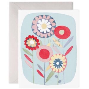 【 E.Frances 】FOLKY FLOWERS THANKS 感謝卡 #TY412