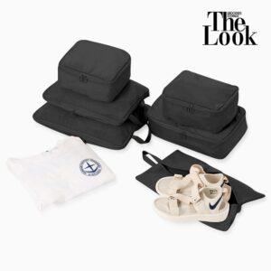 【The Look】多功能壓縮收納袋6件組 黑色