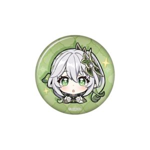 【正版授權】原神 Q版表情包系列 亮粉金屬徽章 徽章/別針/胸章/馬口鐵徽章 米哈遊/miHoYo - 納西妲