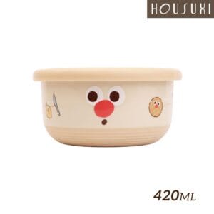 【HOUSUXI舒希】鬆鬆家族-不鏽鋼雙層隔熱碗420ml-A3