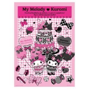 My Melody & Kuromi 美樂蒂&酷洛米【周年系列】黑粉派對拼圖520片