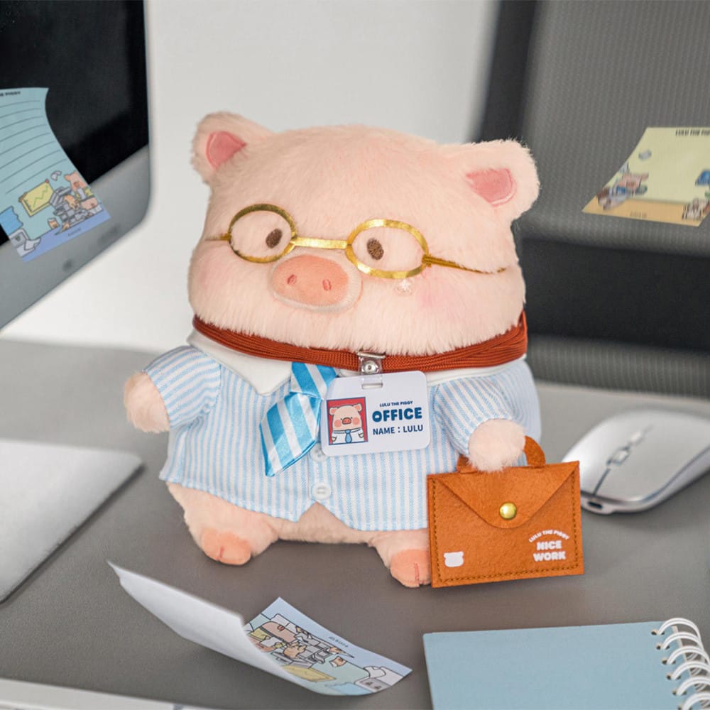 LuLu the Canned Pig - The Work Pig Shiduo Series Plush Doll (Best Employee Lu) Tplaza.net >